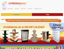 Tablet Screenshot of exhibidores.mx
